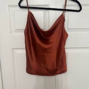 Forever 21 Copper Cowl Neck Camisole